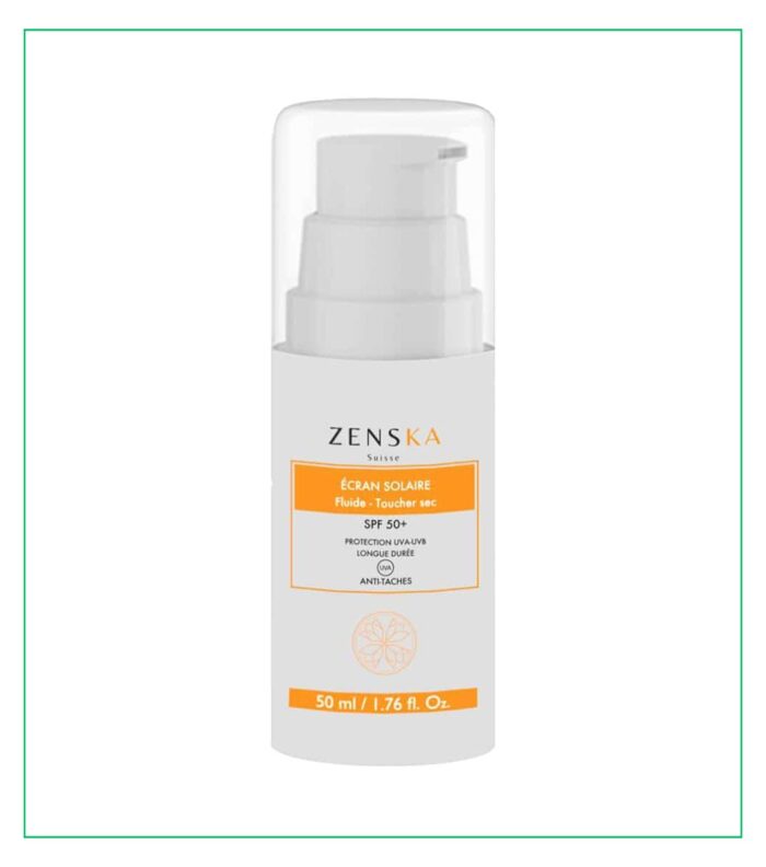 Zenska Écran Solaire Invisible Anti-Taches en Fluide Toucher Sec Spf50 – 50ml