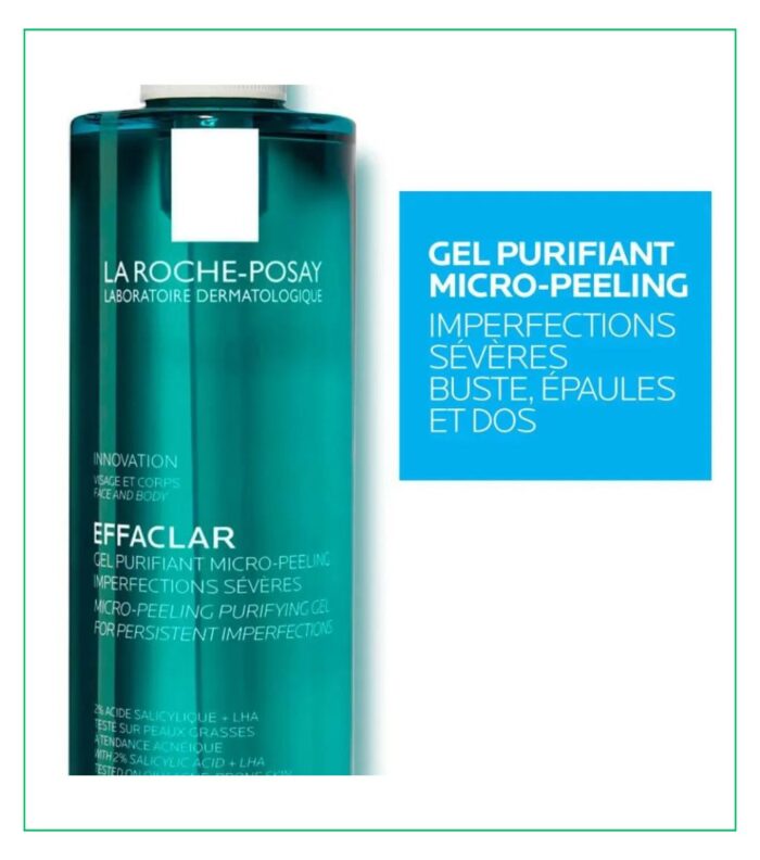 La Roche-Posay Effaclar Gel Purifiant Micro-Peeling Peau Grasse Acnéique | 400ml