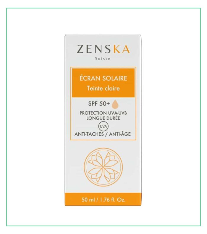 Zenska Écran Solaire Teinté Claire Anti-Taches & Anti-Âge Spf50 – 50ml